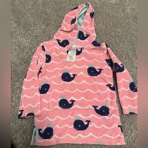Pottery Barn Kids Beach Coverup Whales 2T/3T
